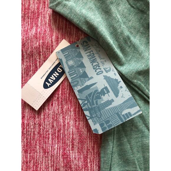 NWT Kids Old Navy Green Long Sleeve Relaxed Top Cotton Blend XXL Round Neck - Picture 6 of 8